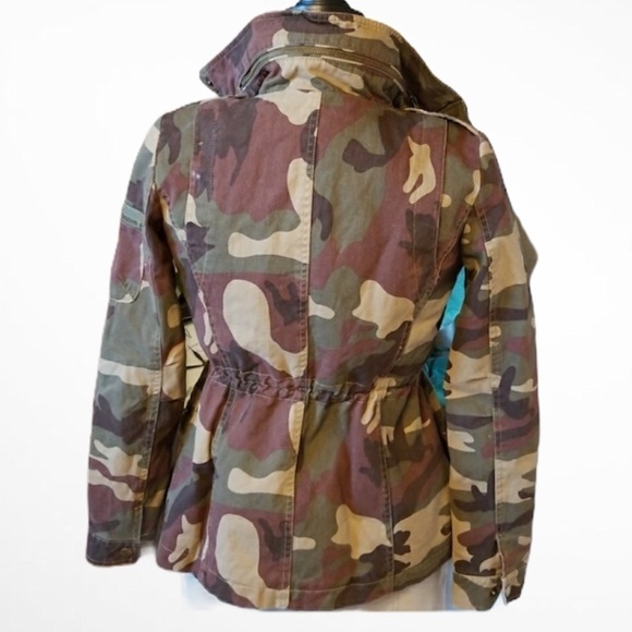 BCBG GENERATION Cargo Camouflage Jacket Faux Sherpa Lining Size XS. - Picture 7 of 11